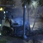 In fiamme furgone di una ditta di pulizie: mistero sulle cause. Non si esclude dolo